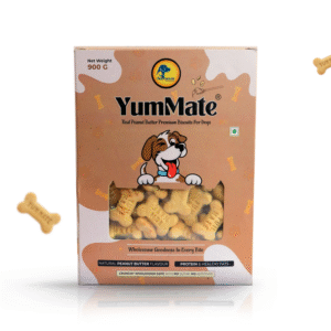 YUM MATE Peanut Butter Premium Dog Biscuits 900 GM