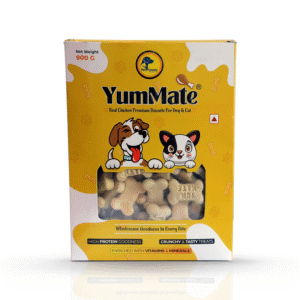YUM MATE Chicken Flavor Premium Dog Biscuits 900 GM