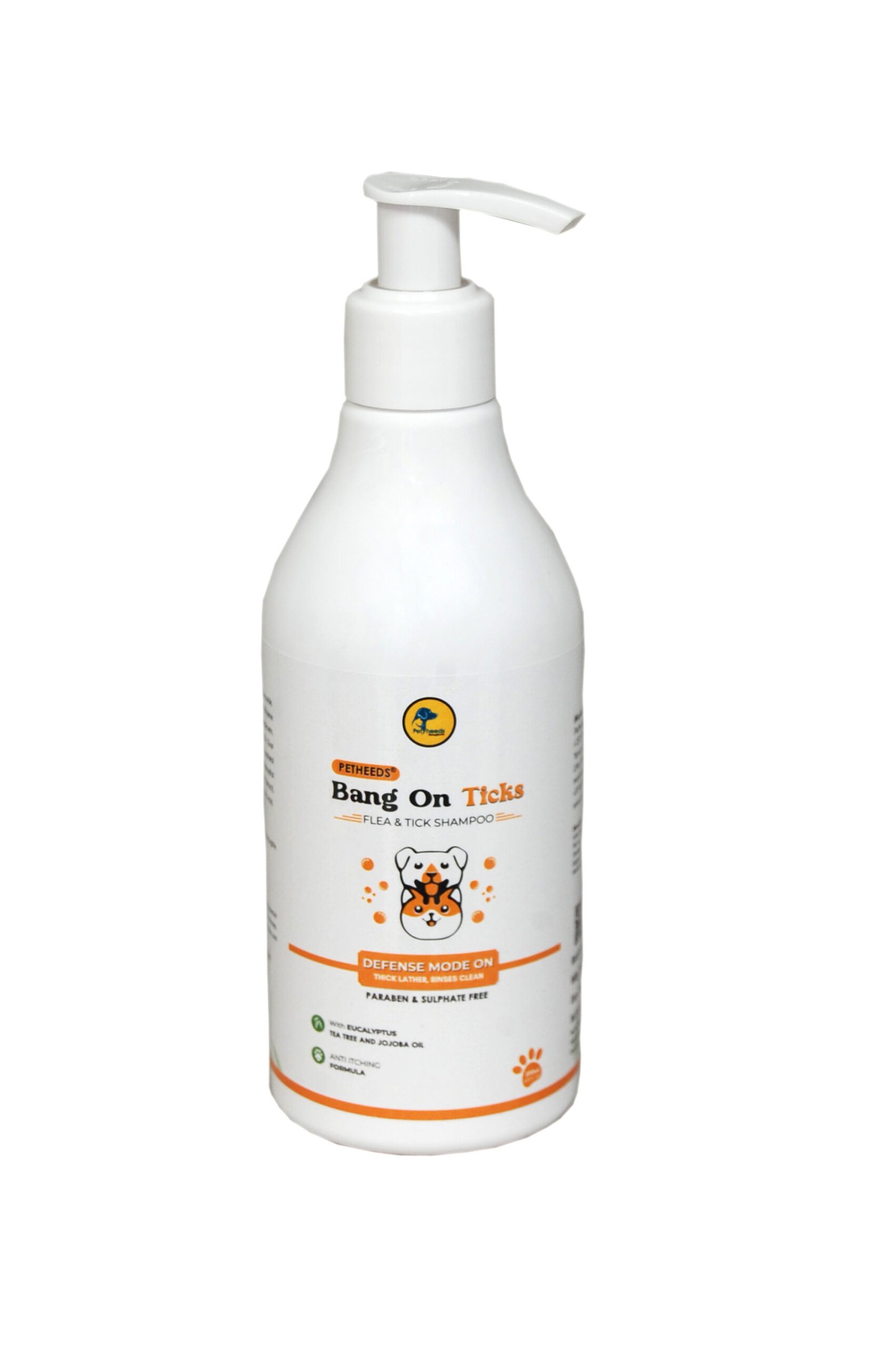 Bang On Ticks Anti Tick Shampoo, Sulphate free Dog and Cat Shampoo 200 ML
