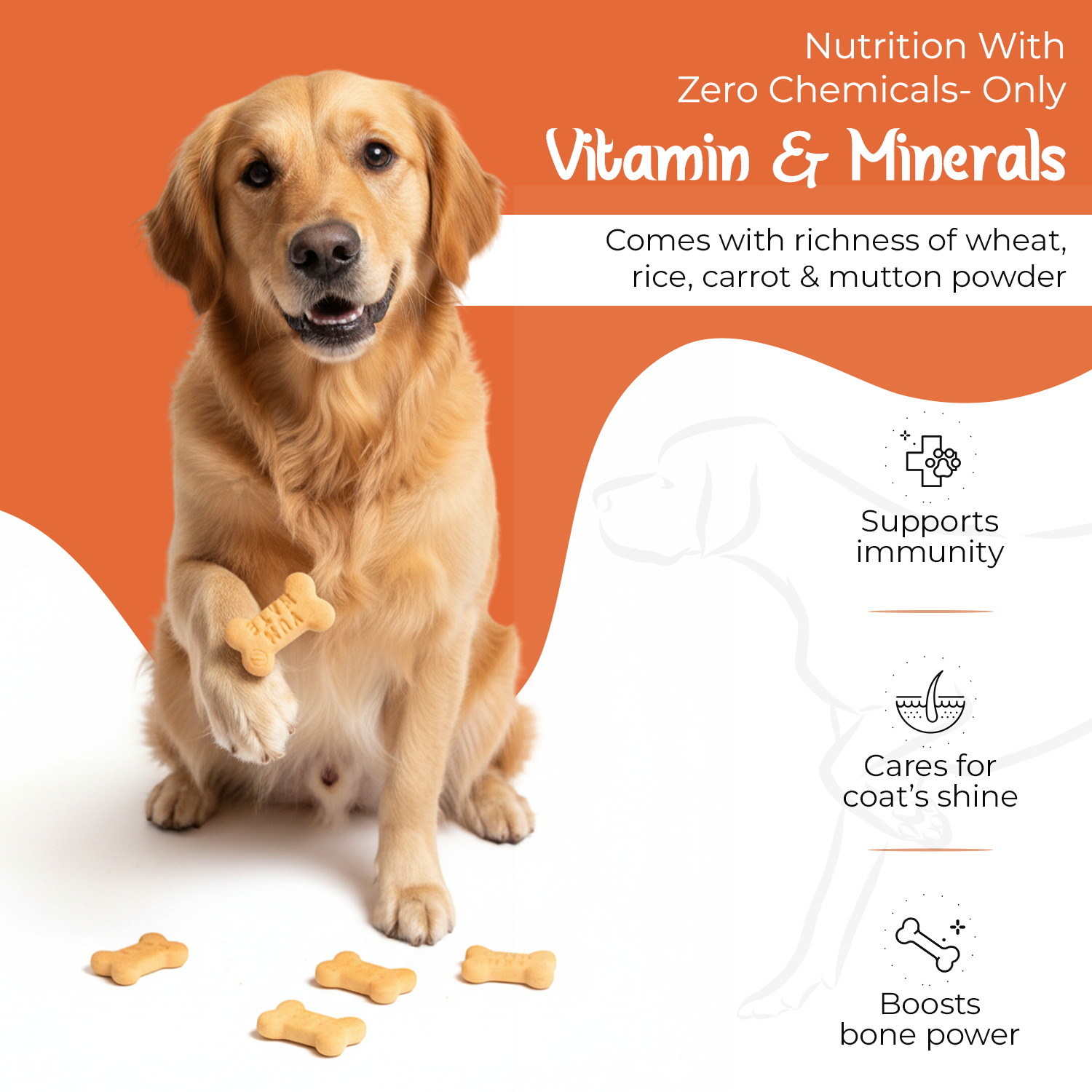 YUM MATE Mutton Flavor Biscuits for Dogs 900 GM - Image 4