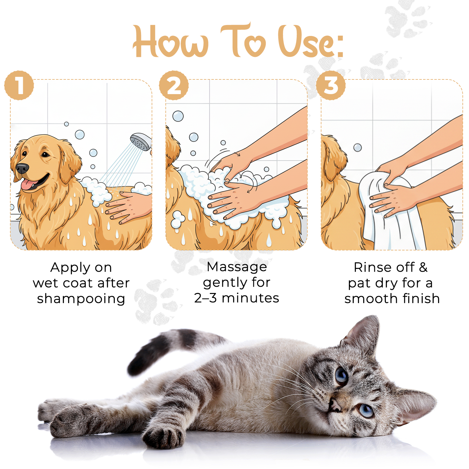 FiZZPRO Shea Butter Dog And Cat Shampoo 300 ML - Image 5