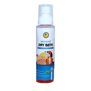 BathMate Tick And Flea DryBath Spray Shampoo for Dog and Cats | 200 ML