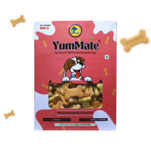 YUMMATE Carrot Milk Premium Dog Biscuit | 900 GM