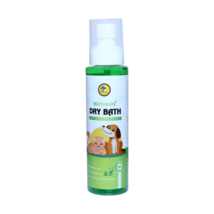 BathMate Neem Aloe Vera DryBath Spray Shampoo dog Dog and Cats| Waterless Shampoo 200 ML